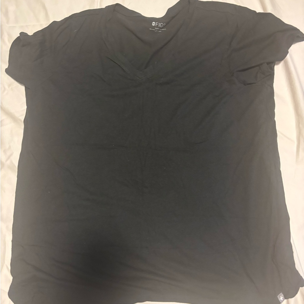 Figs Black Short Sleeve Tee